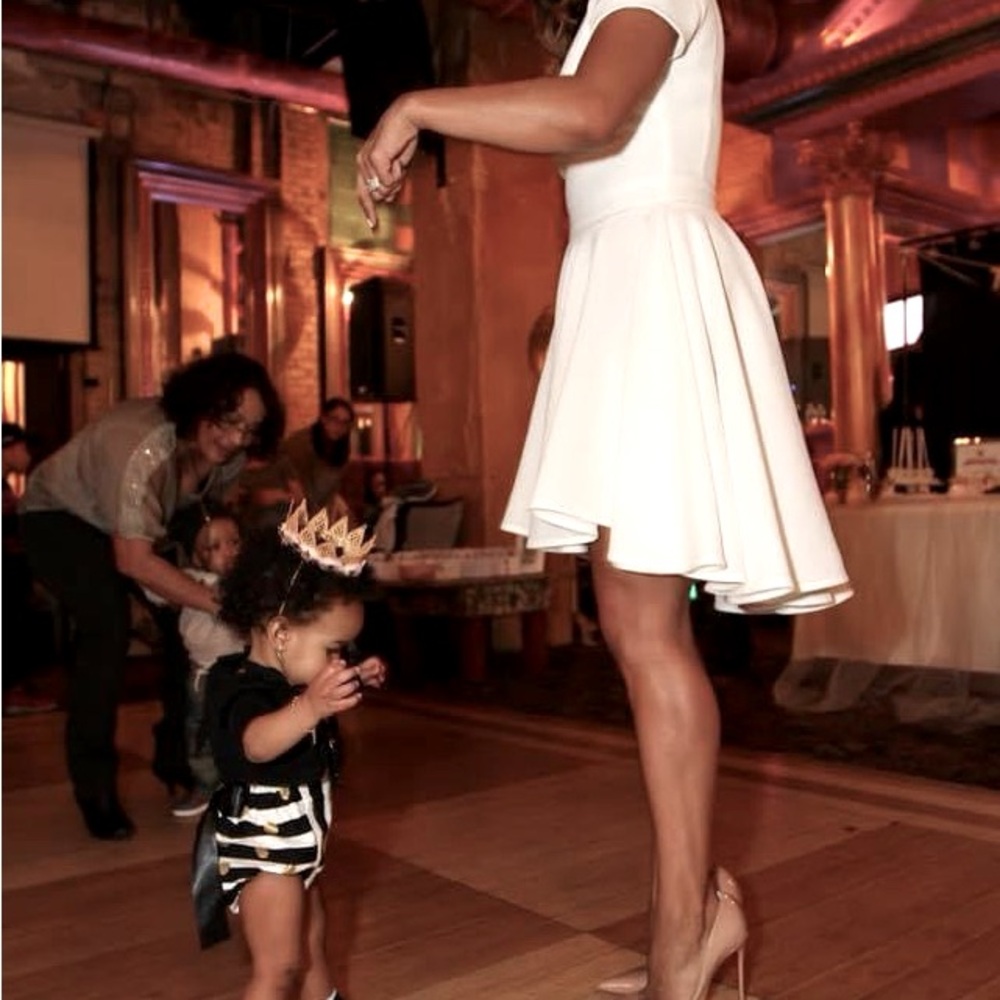 White asos dress